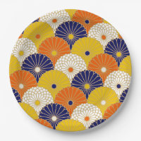 Japanese design party paper plates