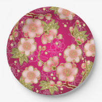 Japanese design party paper plates