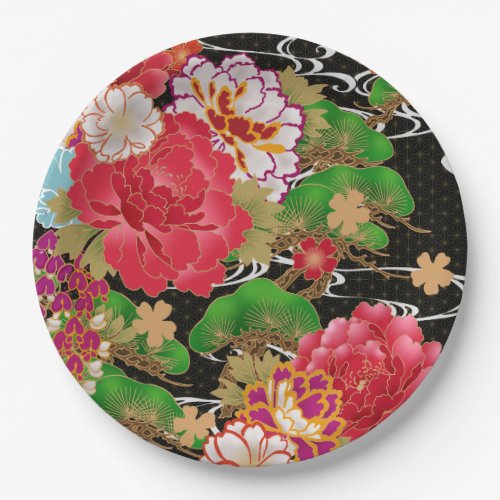 Japanese design party paper plates