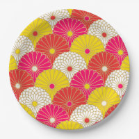 Japanese design party paper plates