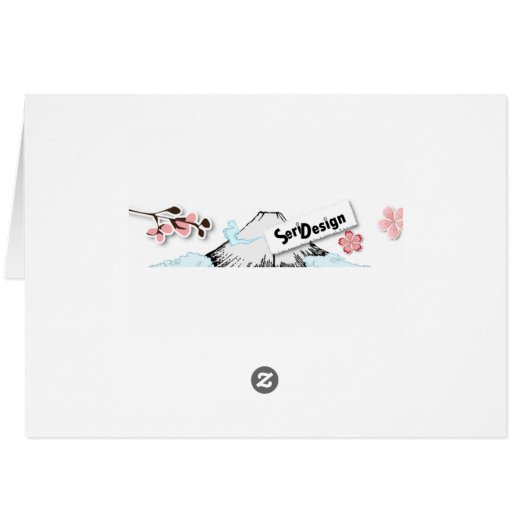 Japanese Design - Shoji View Card (Back Horizontal)