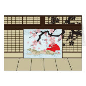 Japanese Design - Shoji View Card (Front Horizontal)