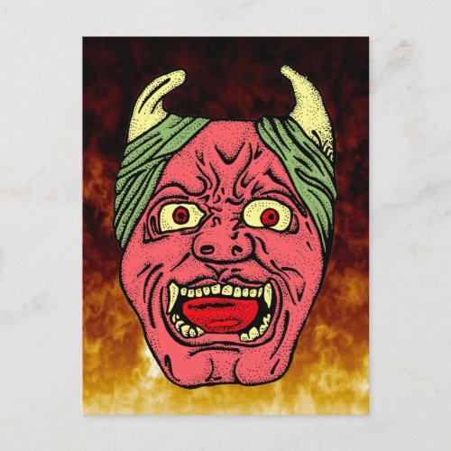 Japanese Devils Head Postcards