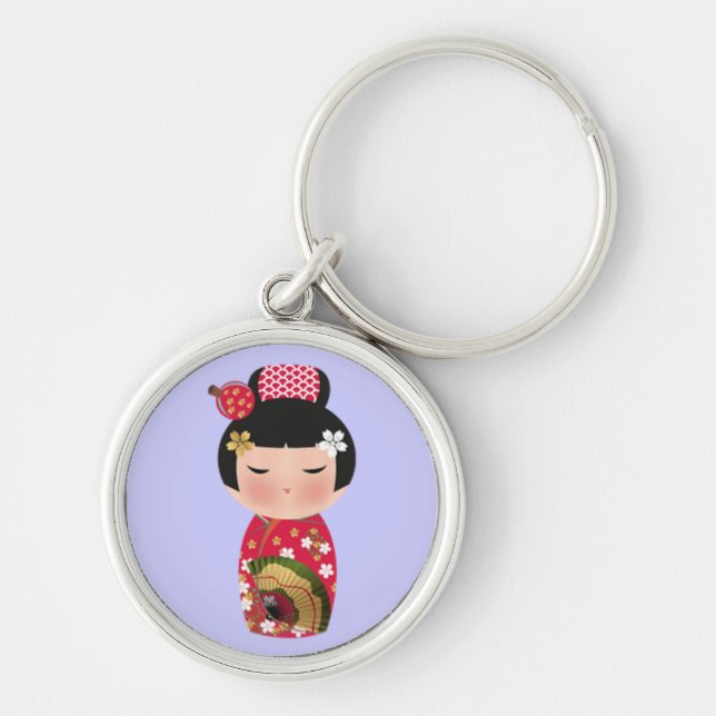 Japanese doll keychain (Front)