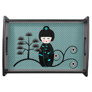 Japanese Doll Serving Tray
