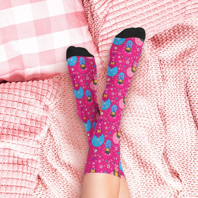 Japanese Dolls - Kokeshi pattern Socks (Creator Uploaded)