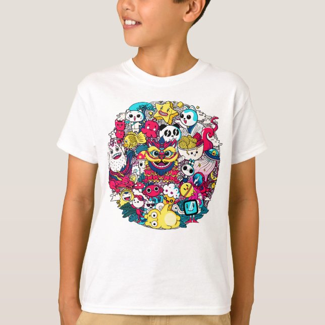 Japanese Doodle Art T-Shirt (Front)