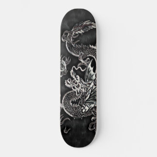 Japanese Dragon Black, Silver Vintage Deck