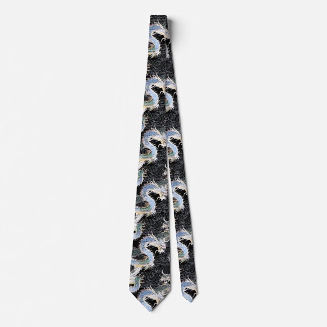 Japanese Dragon God Neck Tie (Front)
