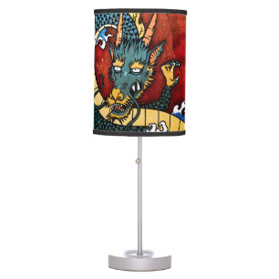 Japanese Dragon - Good Fortune Table Lamp
