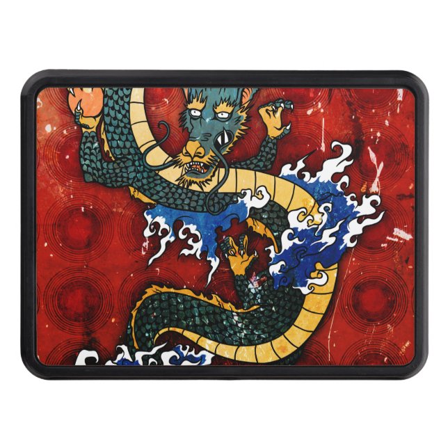 Japanese Dragon Hitch Cover (Front)