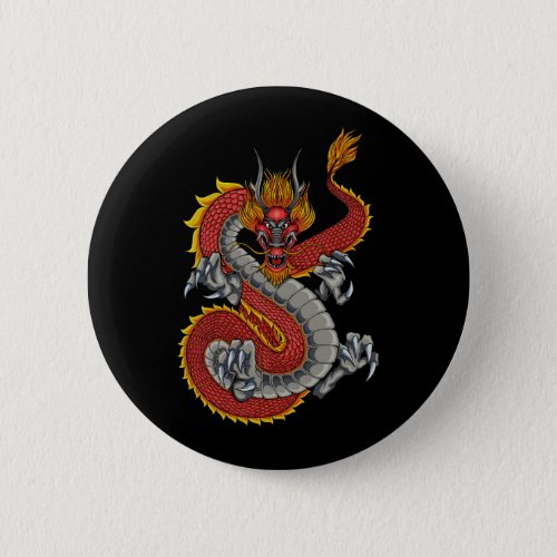 japanese dragon illustration button