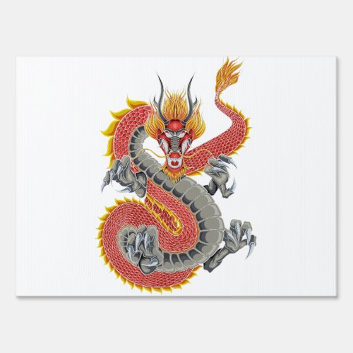 japanese dragon illustration sign