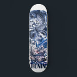 Japanese Dragon Koi Phoenix Skateboard Deck<br><div class="desc">Japanese Dragon Koi Phoenix Skateboard Deck by RONIN Skate Decks.</div>