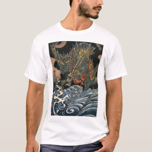 Japanese Dragon Shirt Graphic T-Shirt Red Dragon T-Shirt Japanese Art Japanese Aesthetic Shirt Dragon Art Tee Dragon Tshirt