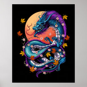 Japanese Dragon Poster
