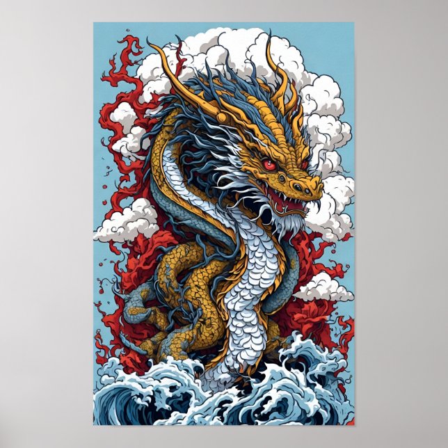 Japanese dragon poster (Front)