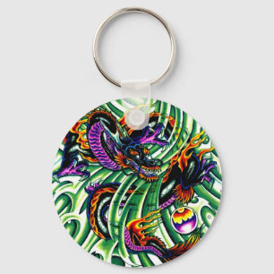 Japanese Dragon Tattoo Keychain