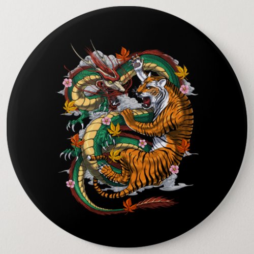 Japanese Dragon Tiger Battle Button