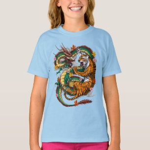 Japanese Dragon Tiger Battle T-Shirt