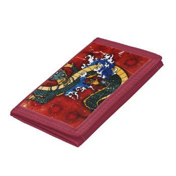 Japanese Dragon Trifold Wallet by CustomizeYourWorld at Zazzle