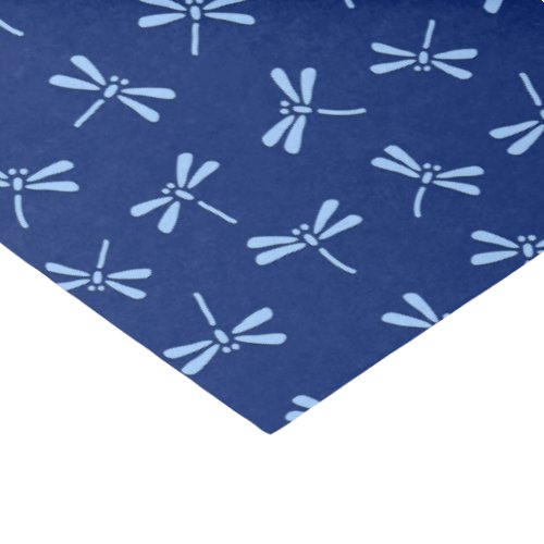 Japanese Dragonfly Pattern Cobalt and Sky Blue Tissue Paper