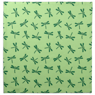 Japanese Dragonfly Pattern, Light Jade Green Napkin