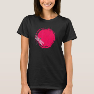 Japanese Dragonfly Zen Circle Sun Meditation T-Shirt