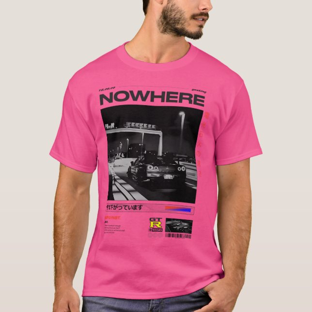 Japanese Drift  Streetwear Design T-Shirt (Front)