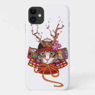 Japanese Edo Samurai Neko Kitten Case-Mate iPhone 11 Case