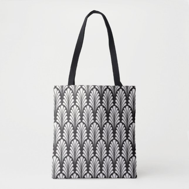 Japanese Elegance: Ornamental Vintage Pattern Tote Bag (Front)