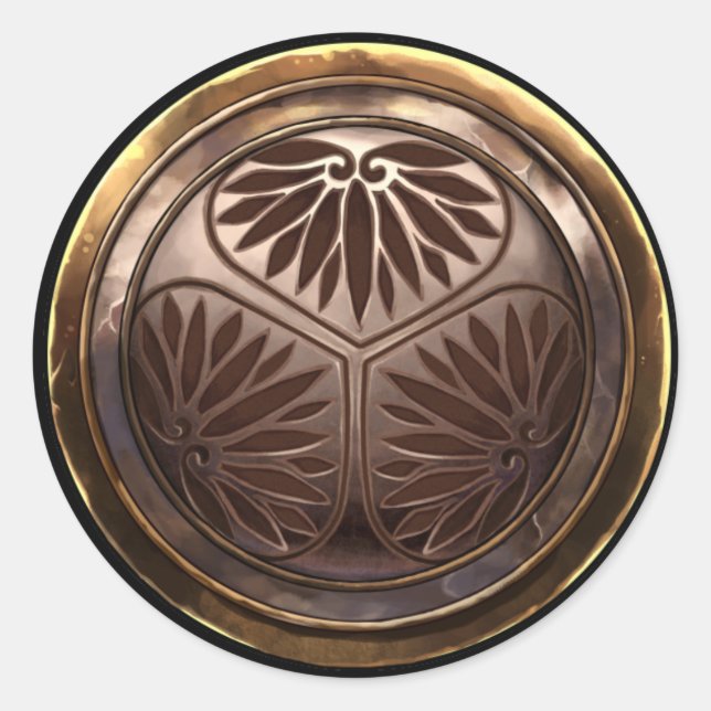Japanese Emblem (Kamon) Classic Round Sticker (Front)