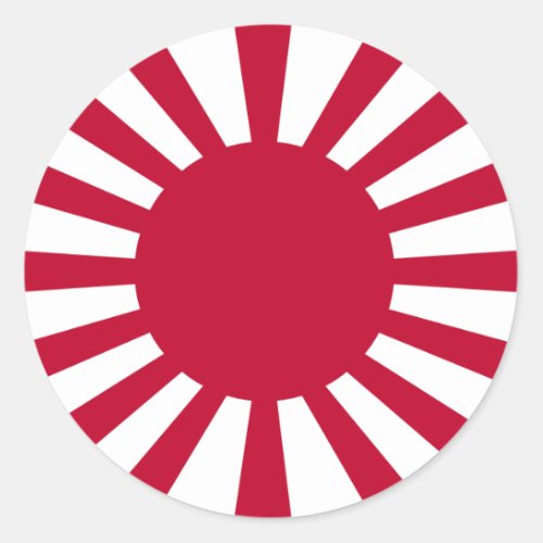 Japanese Empire rising sun Simple History Classic Round Sticker