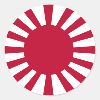Japanese Empire rising sun (Simple History) Classic Round Sticker
