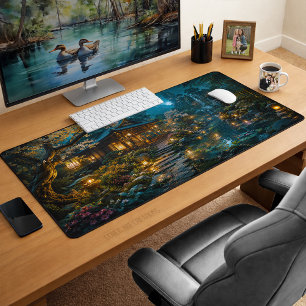 Japanese Enchanted Zen Garden Desk Mat