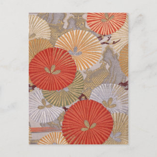 Japanese fabric 2012 Pocket Calendar Postcard