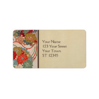 Japanese Fabric Address Label