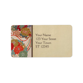 Japanese Fabric Address Label