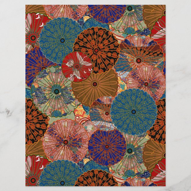 Japanese Fabric Quilt Arts Craft Scrapbook Paper (Front)