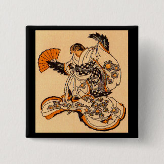 Japanese fairytale The Tongue Cut Sparrow Button