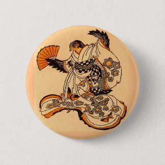 Japanese fairytale The Tongue Cut Sparrow Pinback Button