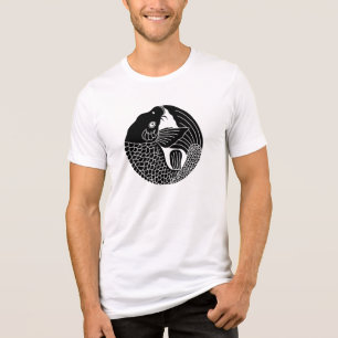 Japanese Family Crest-Carp Tri-Blend Shirt