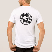 Japanese Family Crest-Japanese maple and deer Tri-Blend Shirt