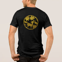 Japanese Family Crest-Japanese maple and deer Tri-Blend Shirt