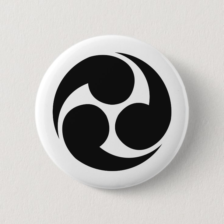 Japanese Family Crest KAMON Symbol Button | Zazzle