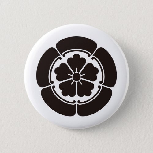 Japanese Family Crest KAMON Symbol Button