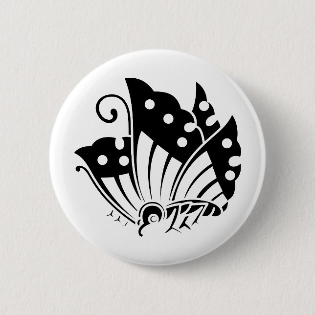 Japanese Family Crest KAMON Symbol Pinback Button (Front)