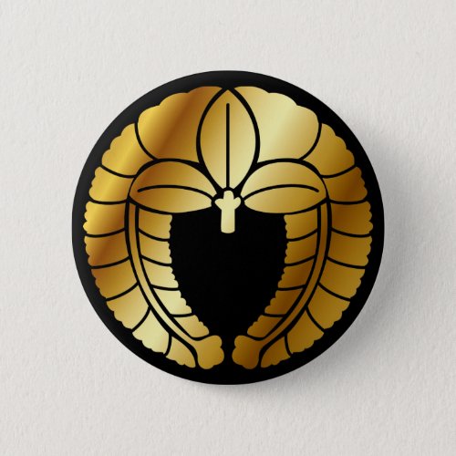 Japanese Family Crest KAMON Symbol Pinback Button