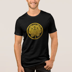 Japanese Family Crest-Lotus Tri-Blend Shirt