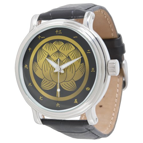 Japanese Family Crest-Lotus Watch